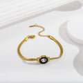 Zircon 18K Bracelet Necklace Zircon Geometry Fashion Simple Titanium Steel Bracelet - V.I.P Digital Presence