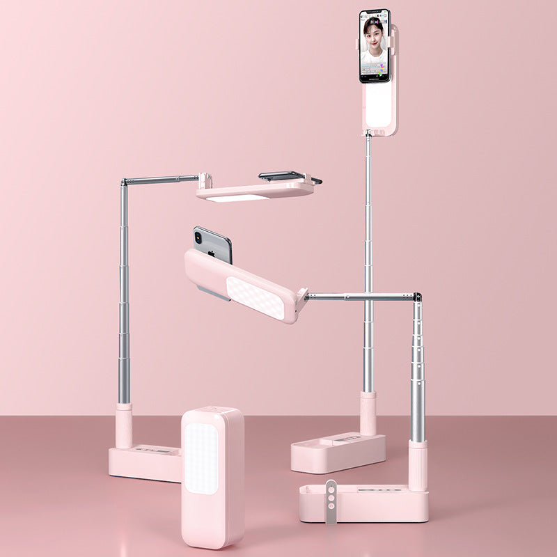 Portable Retractable Wireless Dimmable LED Selfie Fill Light Lamp For Live Video Phone Holder Stand - V.I.P Digital Presence