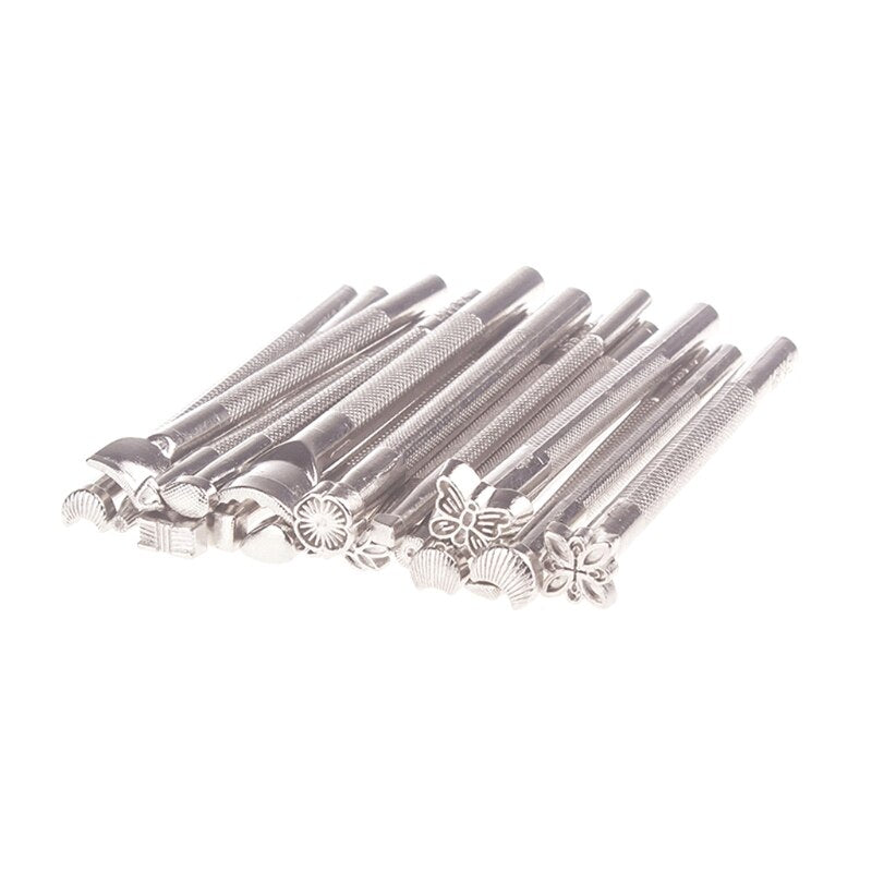 1Set(20Pcs)Leather Carving Hand Working Saddle Making Tools Engraving Craft Set