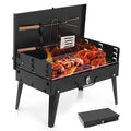 Charcoal Grill Portable BBQ with Hood – Foldable Compact Outdoor Barbecue Grill for Camping Tailgating Picnic Backyard Cookou