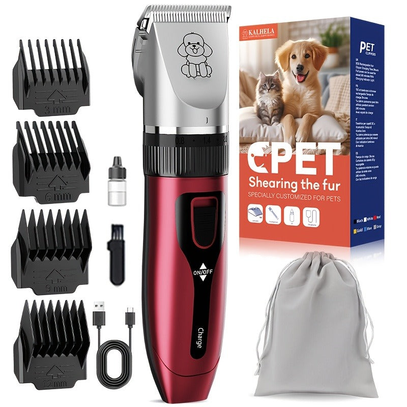 Pet Hair Clipper, USB-Rechargeable Cordless Trimmer with Adjustable Comb and Four Package Options — image 23