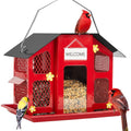 Metal Bird Feeder for Outside – 4 Lbs Large Capacity Hanging Wild Bird Feeder, for Garden, Yard and Pest Management — image 2