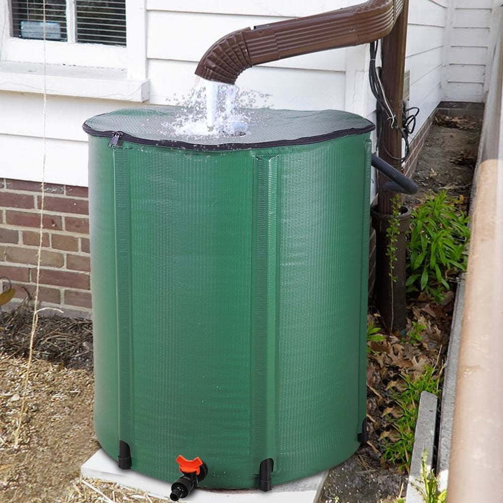 Rain Barrel Collapsible 50 & 100 Gallon Outdoor Water Storage Tank with Spigot & Mesh Top — image 4