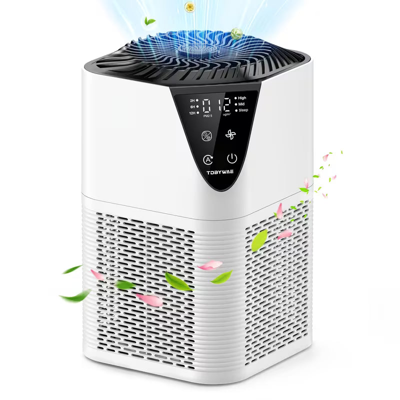 Air Purifier with Washable Filter and PM2.5 Monitor