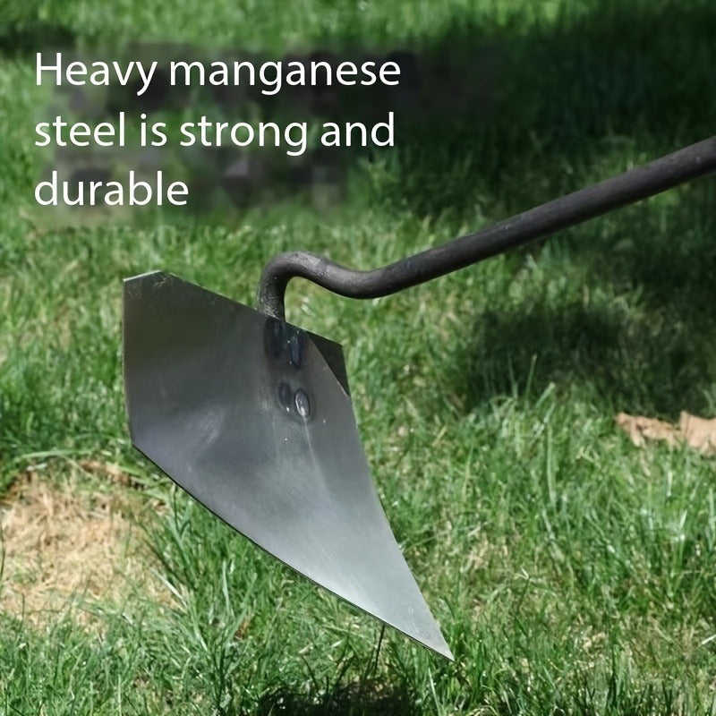 Garden Cultivator Manganese Steel Hand Plough Thickened Triangular Hoe for Plowing, Soil Loosening — image 3