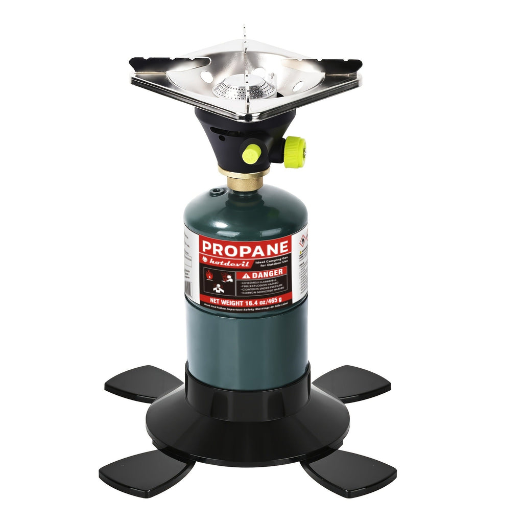 Backpacking Stove Bottletop Propane, Hotdevil HD-5005 Camping Stove with Instant Ignition, Propane & MAPP Gas Compatible — im