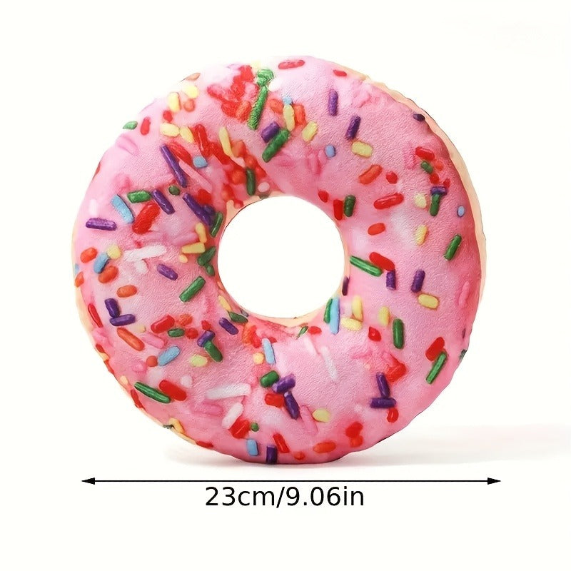 Dog Toy Pizza or Donut Plush with Built-In Squeaker and One or Two-Piece Pack Options for All Breeds — image 8