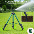 Impact Sprinkler Tripod 360° Zinc Head Lawn Yard Irrigation Flip Lock, for Garden, Lawn and Yard Watering — image 1