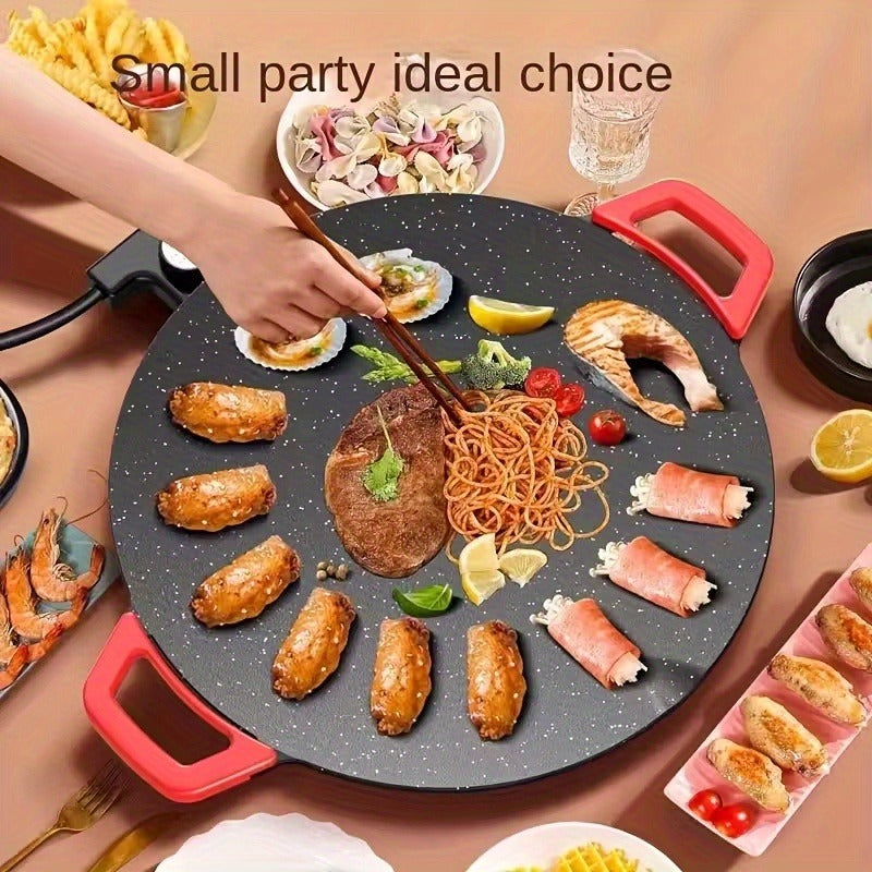 Smokeless Indoor Electric Grill Pan with Adjustable Temperature Control — image 2