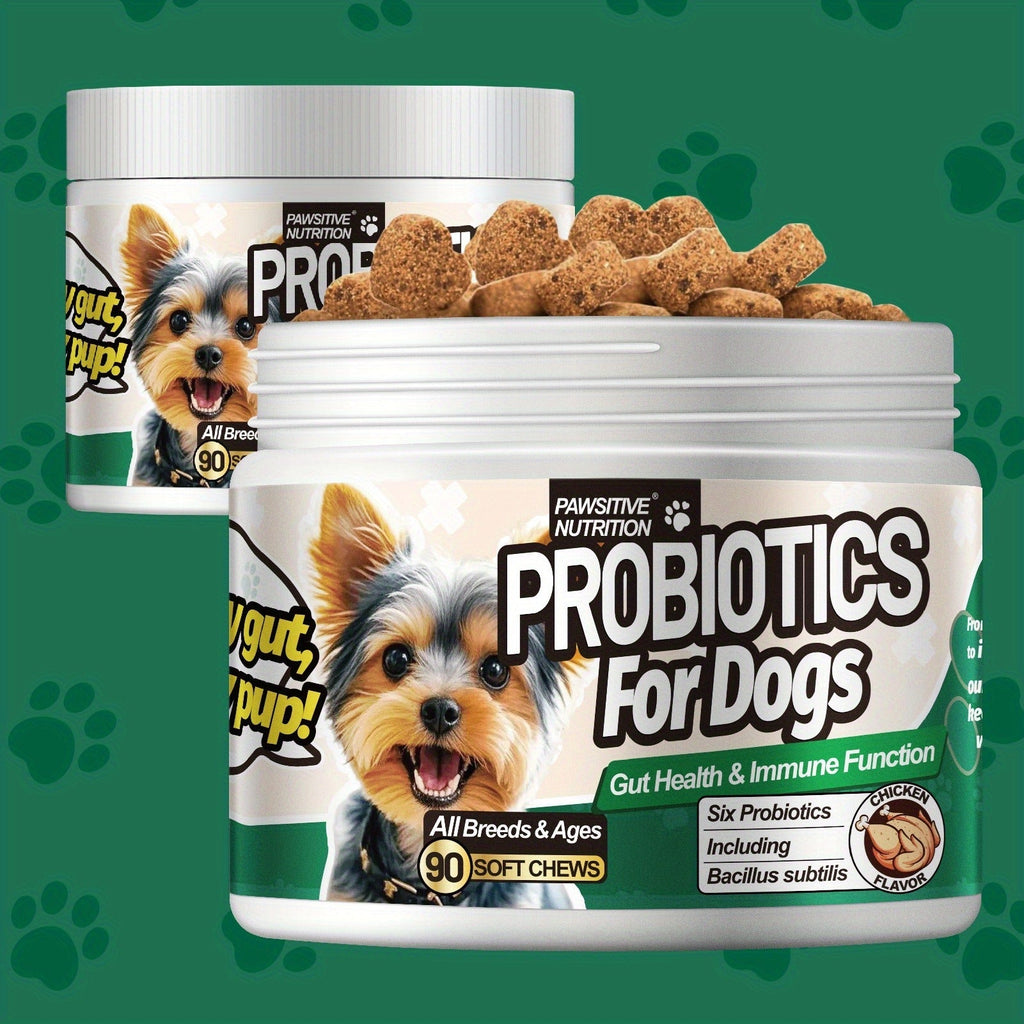 Dog Probiotic Soft Chews, Chicken Flavor, 90-Count Bottle with One- or Three-Bottle Checkout Options — image 4