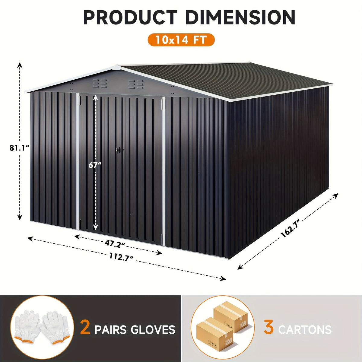 Polycarbonate Greenhouse Kit with Frame, for Garden, Patio and Yard Use, with the Listed Configuration — image 8