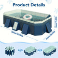 Inflatable Swimming Pool for Adults & Family, 102" Large Backyard Above Ground Pool for Garden, Patio and Yard Use — image 1