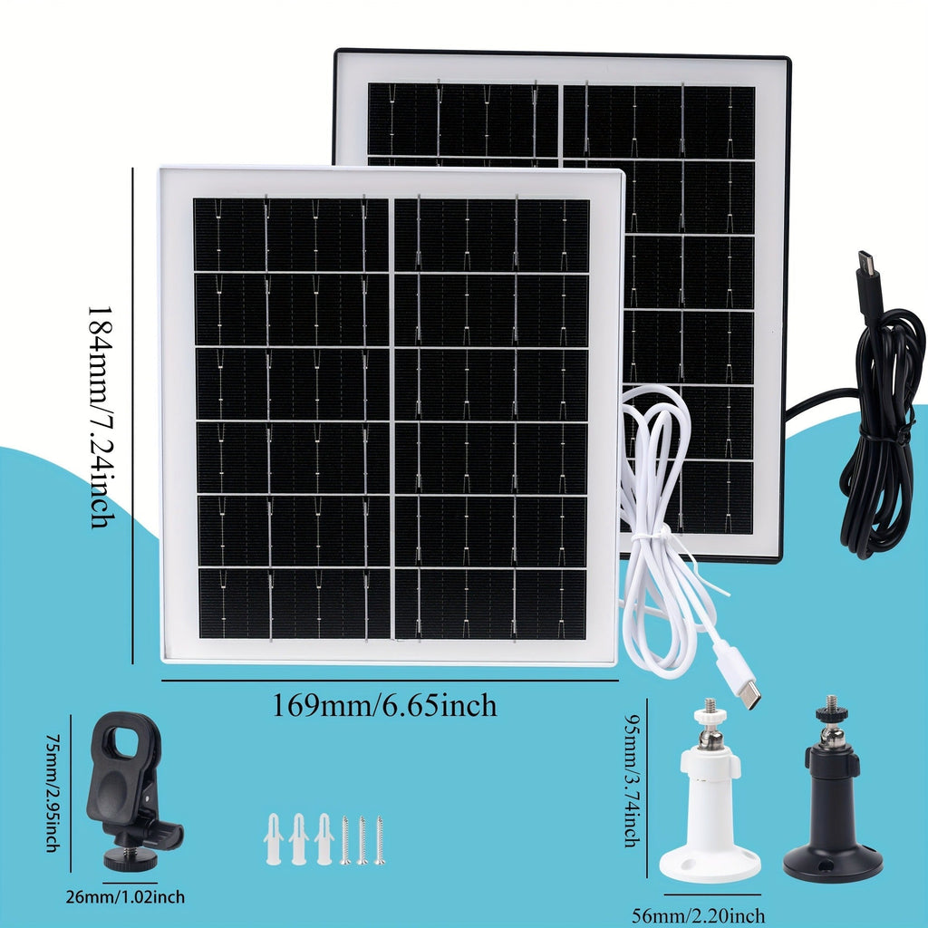 Solar Panel 5W Monocrystalline with Built-In 5200mAh Battery - 3rd Gen Emergency Charger for Security Camera — image 7