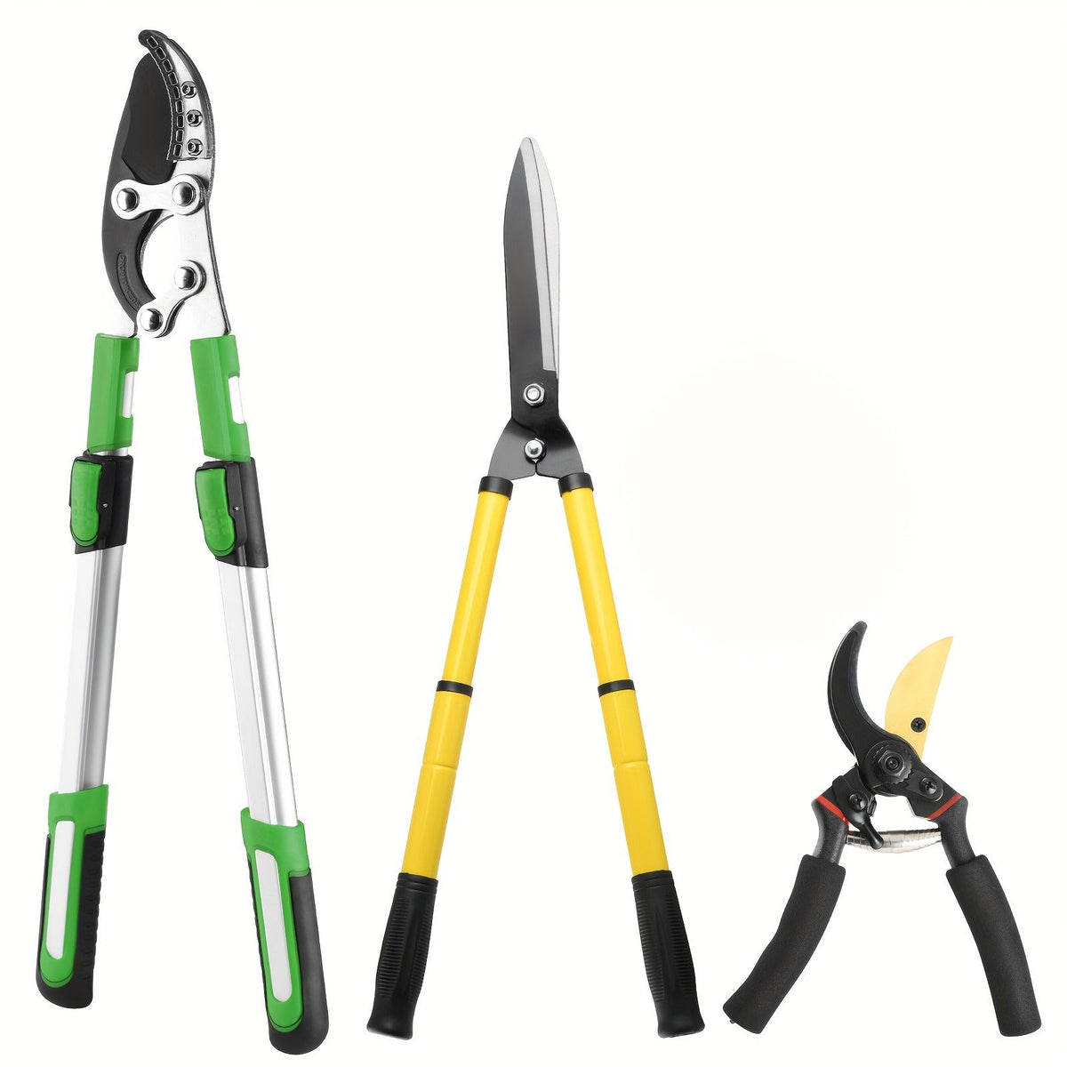 Extendable Pruning Shears 22-27.5 Inch – SK5 Steel Blades Cut 2.5" Branches, Shock-Absorbing Ergonomic Handle — image 11