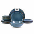 12-Piece Stoneware Dinnerware Set Service for 4