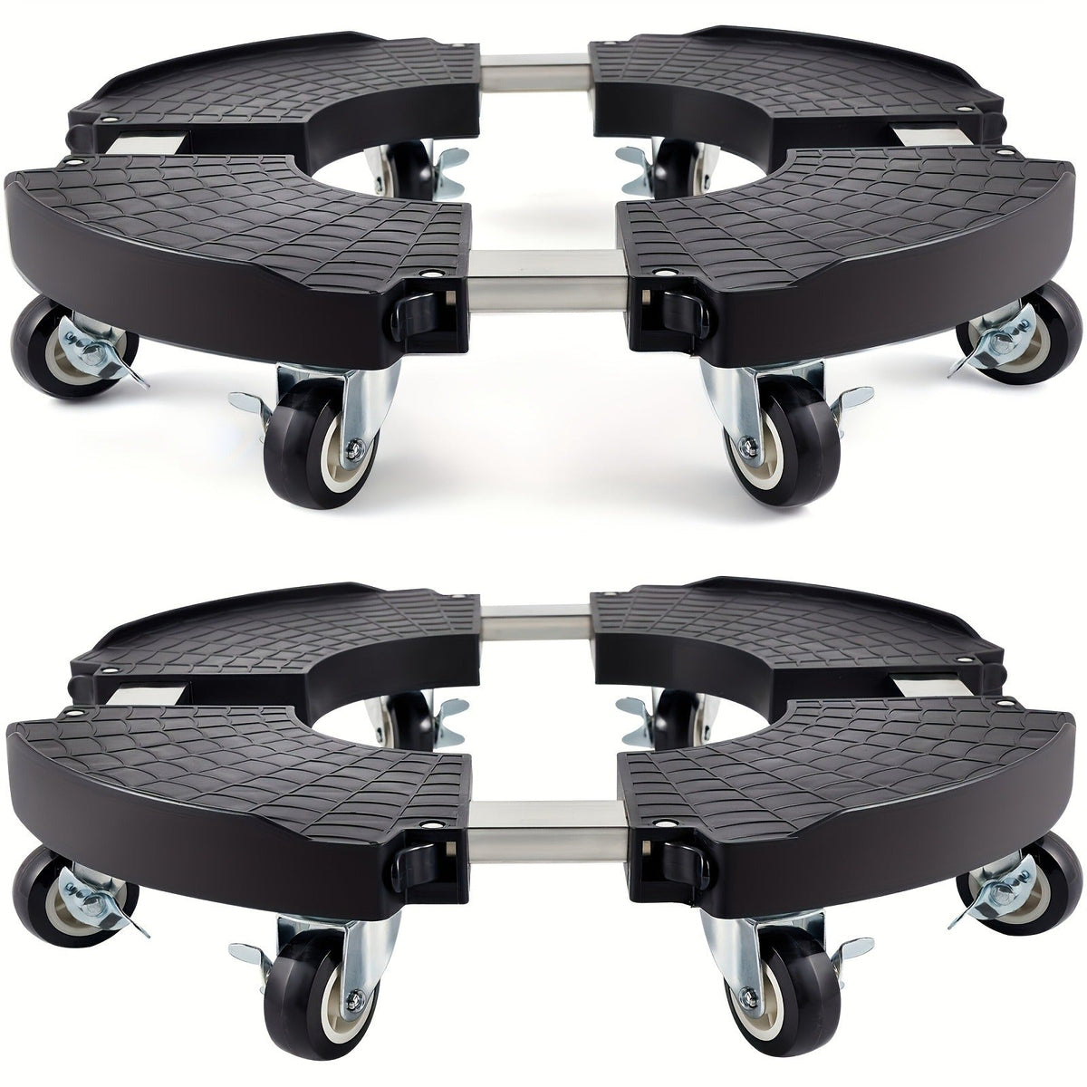 Plant Caddy with Wheels | 330 Lbs Heavy Duty, 8 Lockable Casters, Fits 8"-22" Pots — image 2