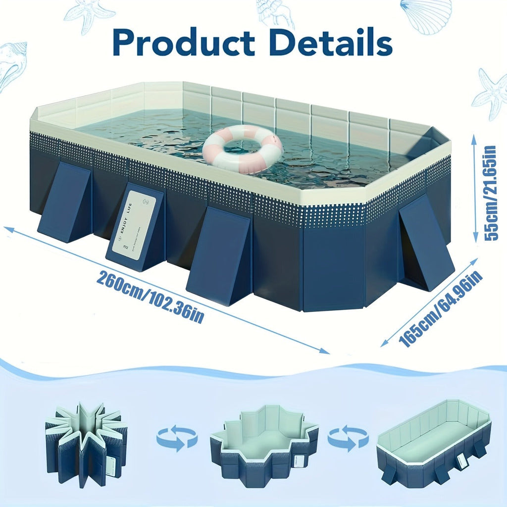 Inflatable Swimming Pool for Adults & Family, 102" Large Backyard Above Ground Pool for Garden, Patio and Yard Use — image 2