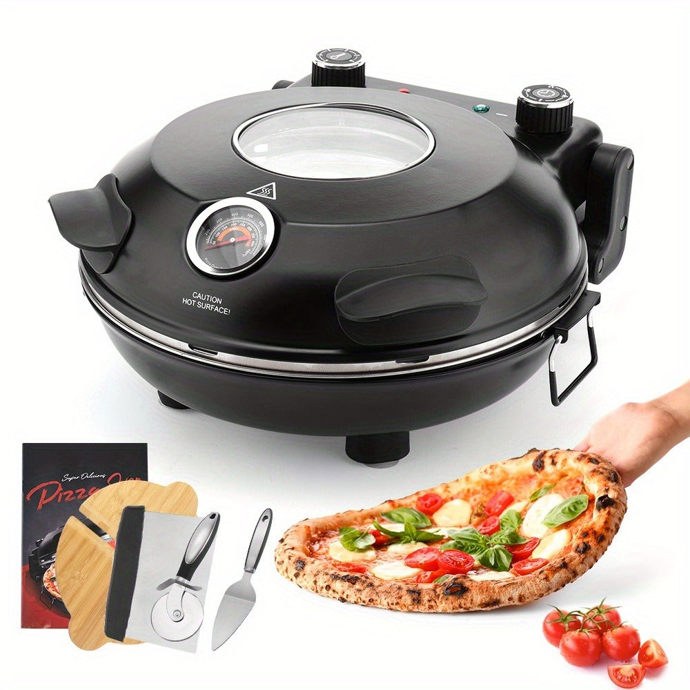 Pizza Oven Indoor 12-Inch Countertop, Heats Up to 800°F Electric Pizza Maker for Home, Fast Preheat — image 2
