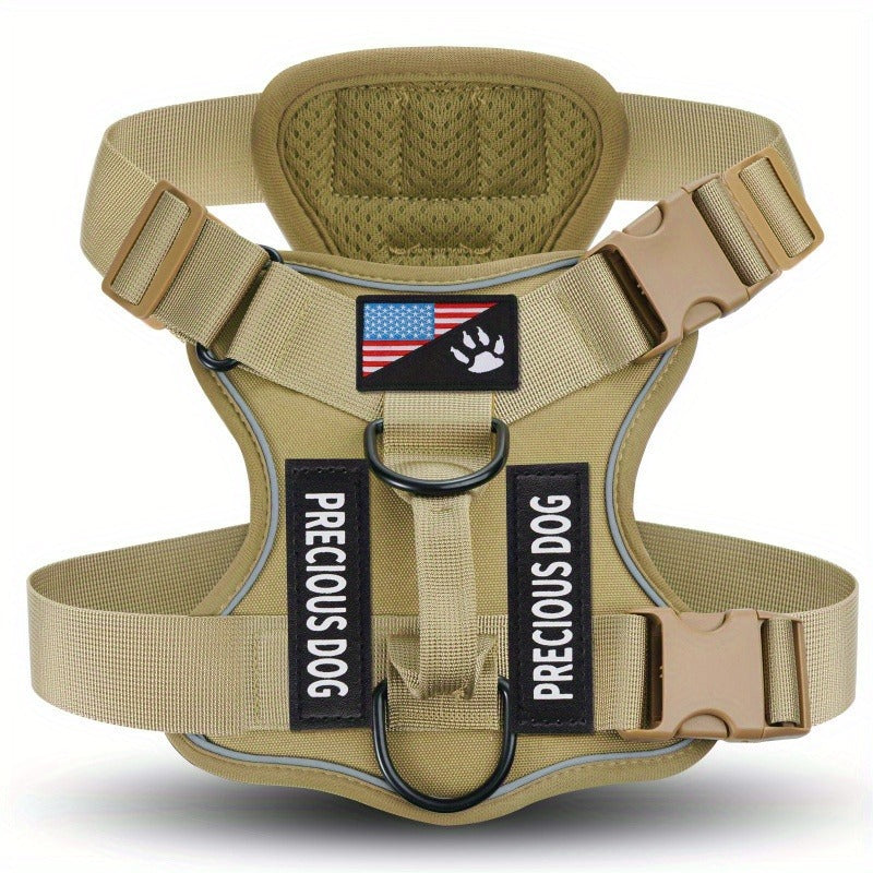 Compact Patch Dog Harness in Black and Three Green Styles with S, M, L and XL Size Options — image 12