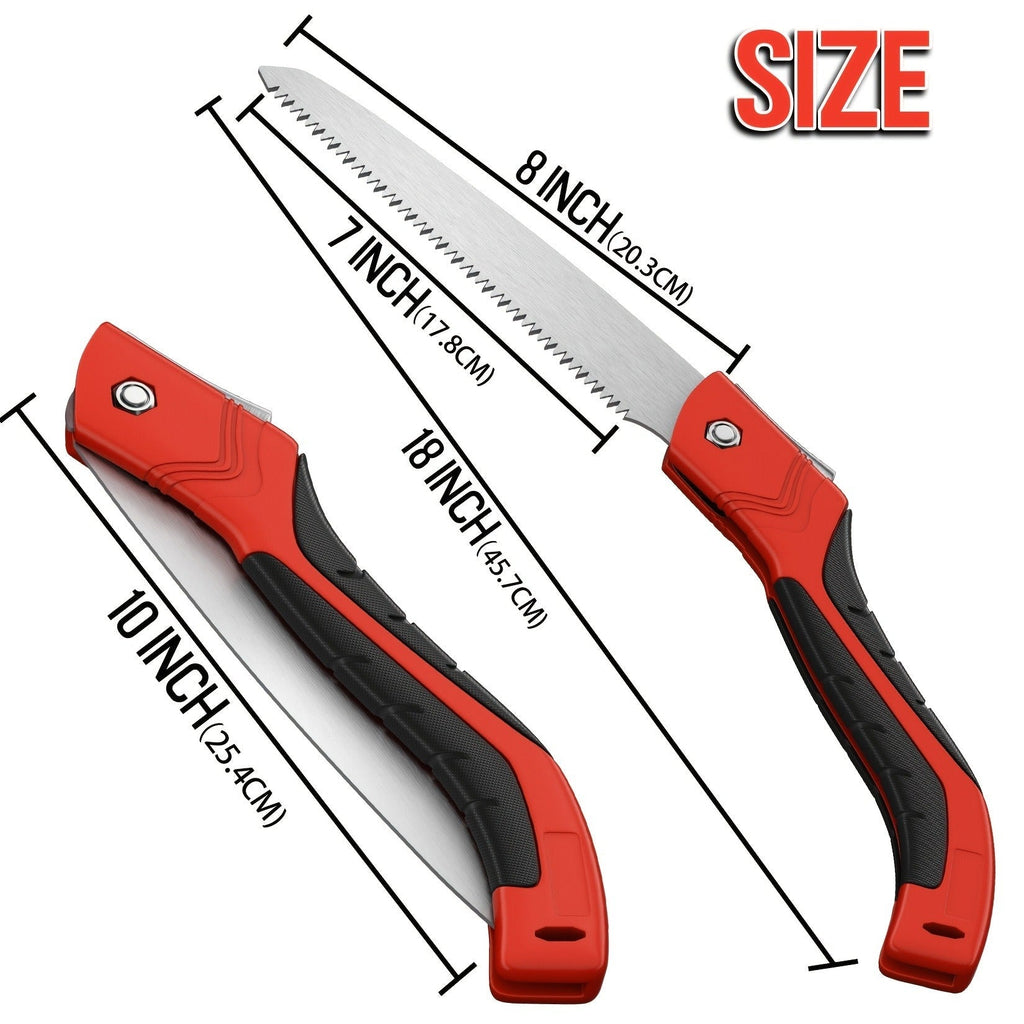 Folding Saw Portable Pruning 7-Inch SK5 Blade Collapsible Manual Wood Cutting Saw for Camping, Survival — image 3