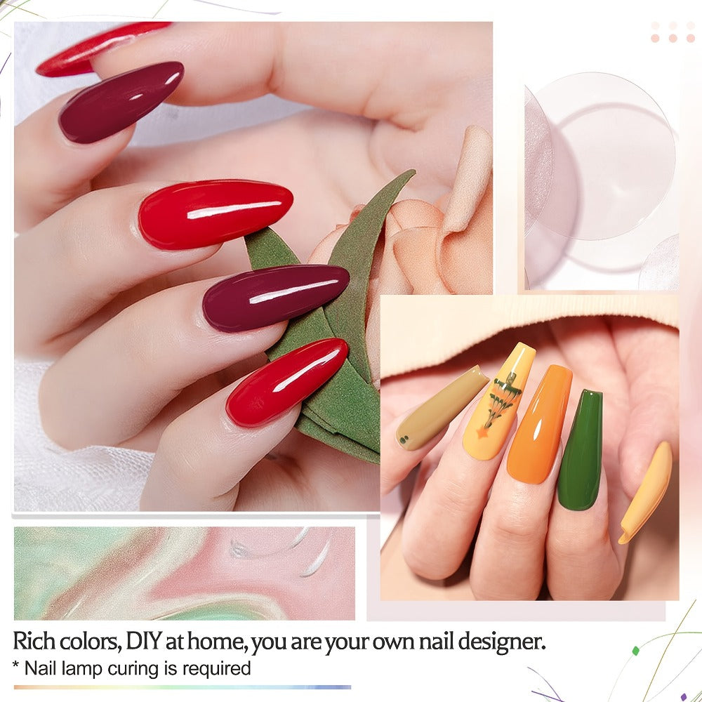 Gel Nail Polish 36-Piece Kit with 32 Colors, Base Coat and Three Top Coat Finishes for Home and Salon Use — image 5