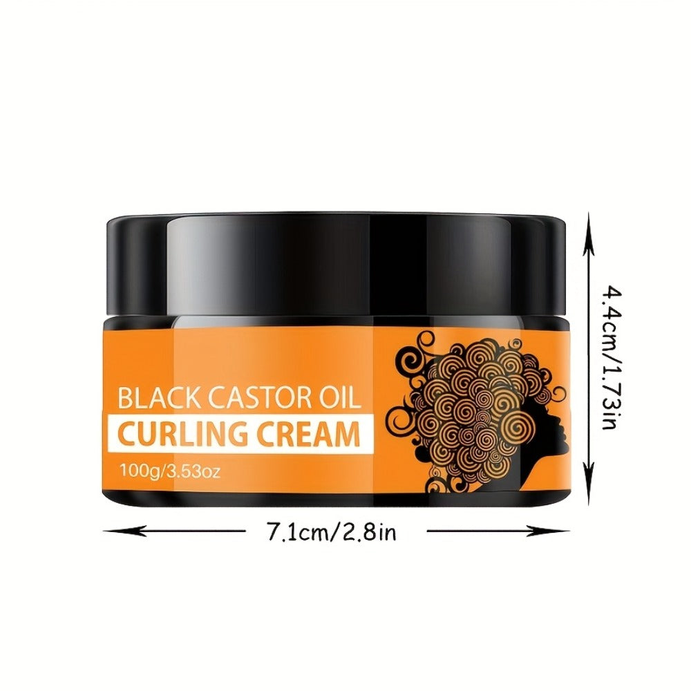 Castor Oil Curl Defining Cream 2-Pack, Deep Moisture Curl Styler with Rosemary & Coconut Oil, Frizz Control — image 5