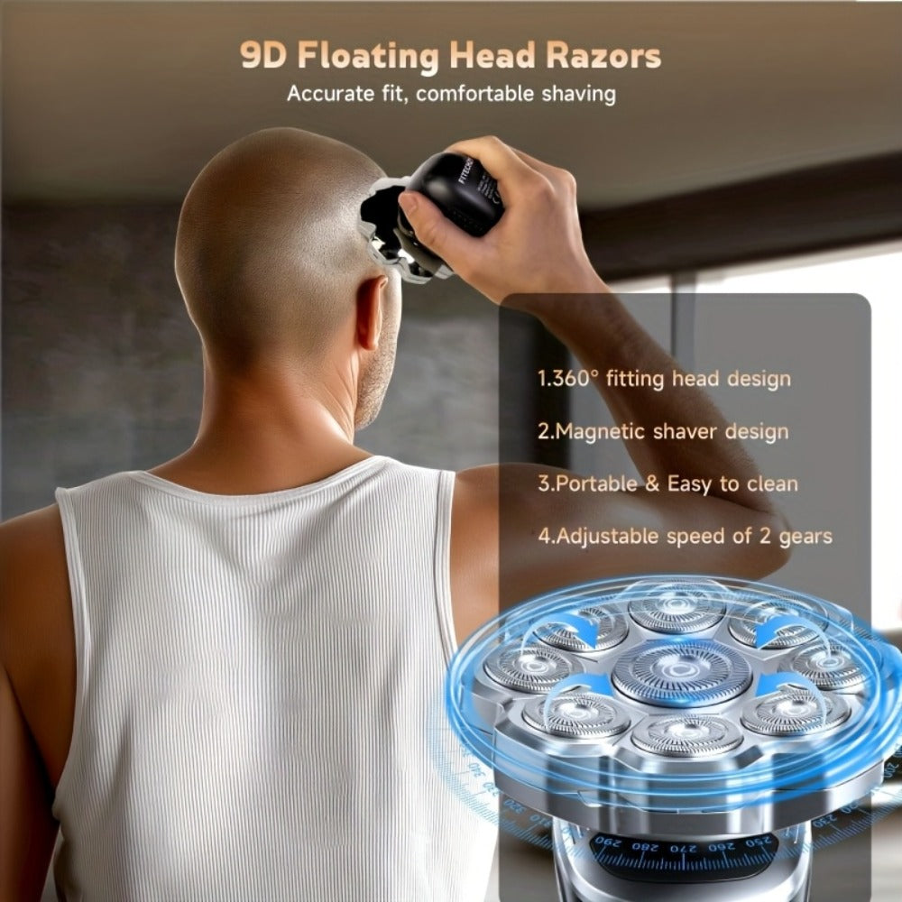 Electric Razor for Women 5-in-1 Painless Hair Removal Shaver – Wet & Dry Rechargeable Lady Shaver for Face, Legs, Bikini & Un