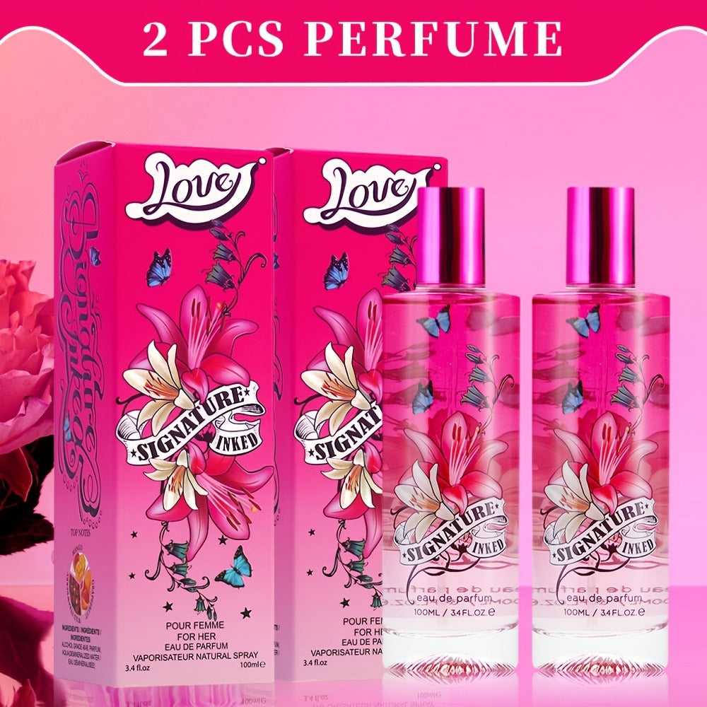 Perfume for Women in 3.4 oz Pink Spray with Mango, Grapefruit and Wild Strawberry Profile, 1 or 2 Pack — image 4