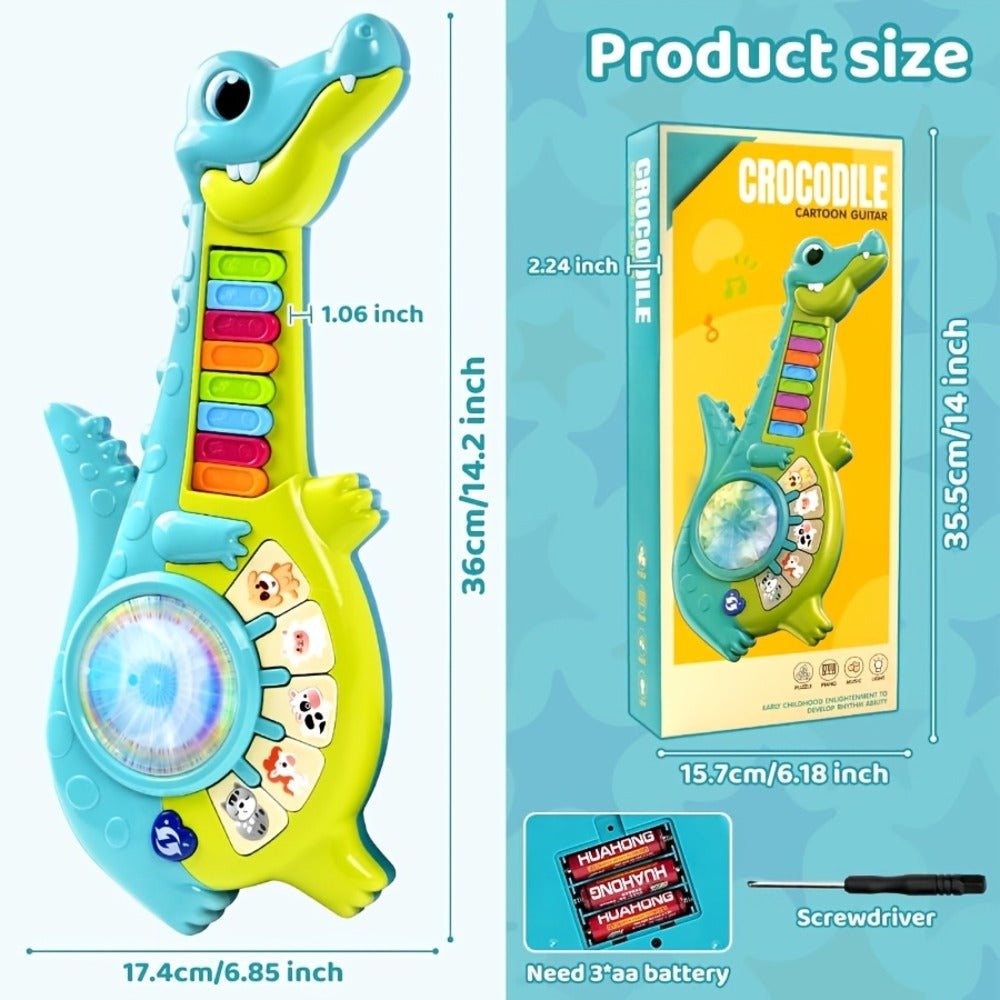 Educational Piano Guitar Toy for Toddlers 1-2 Years, Baby Musical Toy with Animal Sounds & Lights — image 6