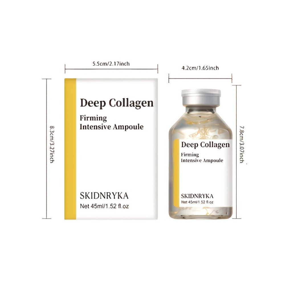 Face Serum SKINDRYKA Collagen, Hyaluronic Acid and Niacinamide in a 1.52oz Glass Dropper Bottle — image 5