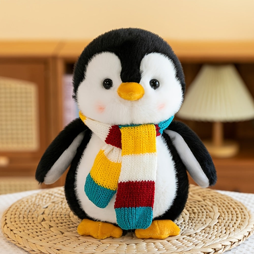 Stuffed Animal Scarf Penguin with Blue or Yellow Accessory Option and One-Piece Configuration — image 6