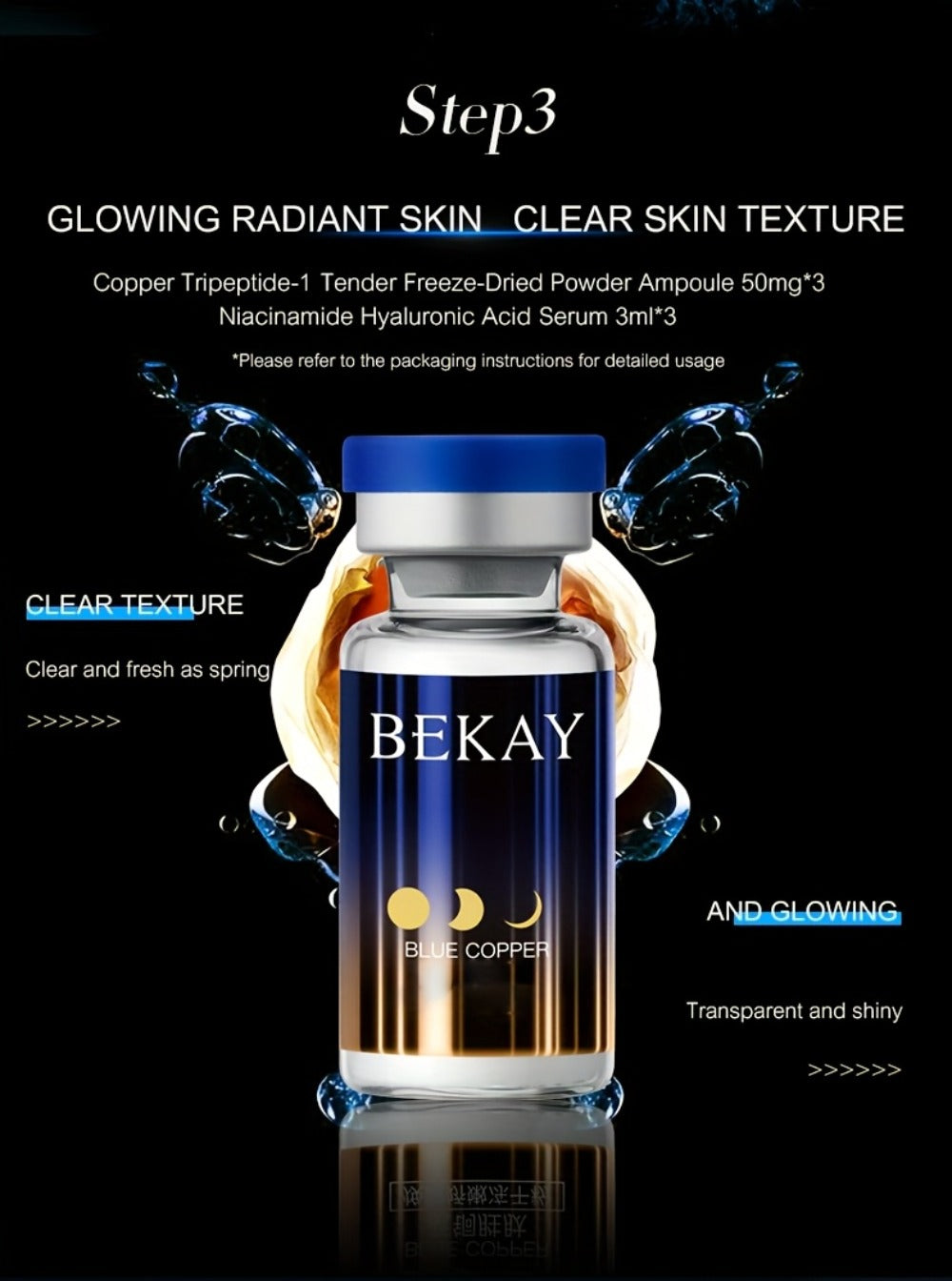 12-Piece BEKAY Skincare Gift Set with Blue-and-Gold Cleanser, Toner, Lotion, Cream and Eye-Care Collection — image 11