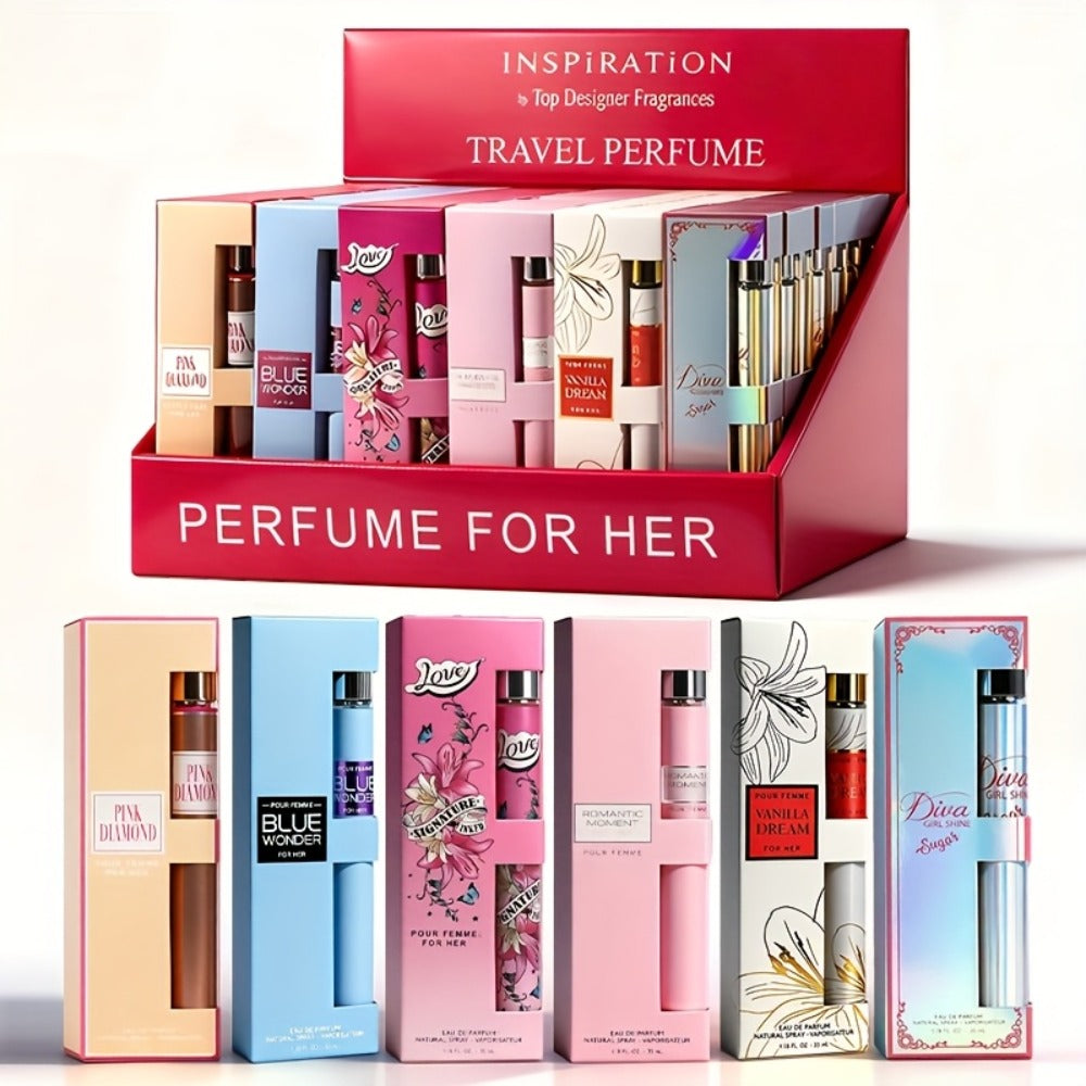 Perfume Gift Set Six 35ml Eau de Parfum Sprays in Individual Boxes and Open Display Carton for Women — image 1