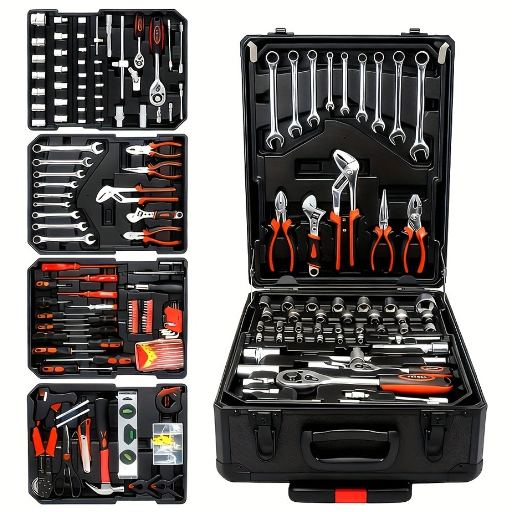52-Piece Professional Tool Set – Multi-Function Home & Car Repair Toolkit with Portable Toolbox, Ideal Gift for DIY Enthusias