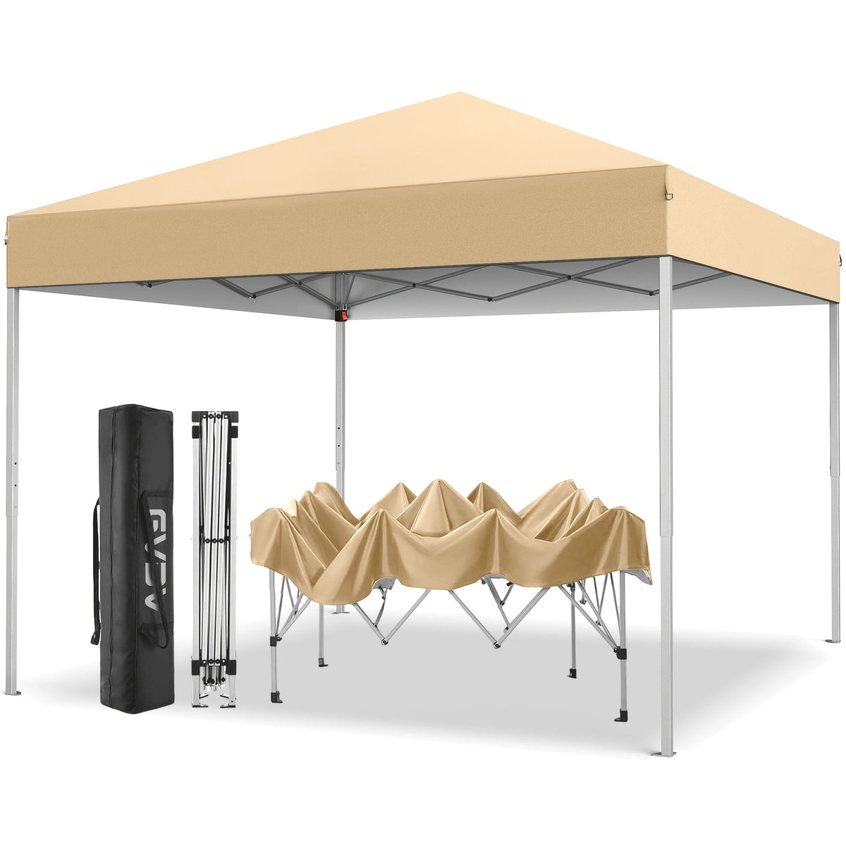10x10 Pop Up Canopy Tent with Carry Bag – Waterproof UPF50+ — image 1