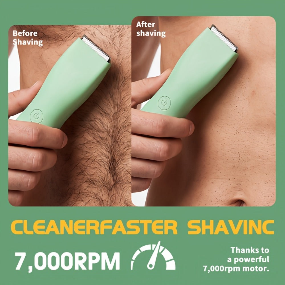 Ceramic-Blade Body Hair Trimmer with IPX6 Rating, Three Guide Guards and Four Color Options — image 12