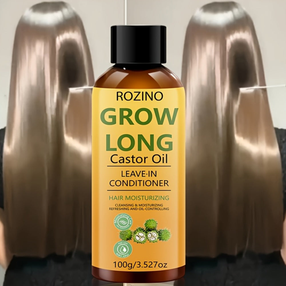 Deep Castor Oil Hair Conditioner 100ml Thickening Scalp Treatment for Bath Time, Home Spa and Personal Care — image 1