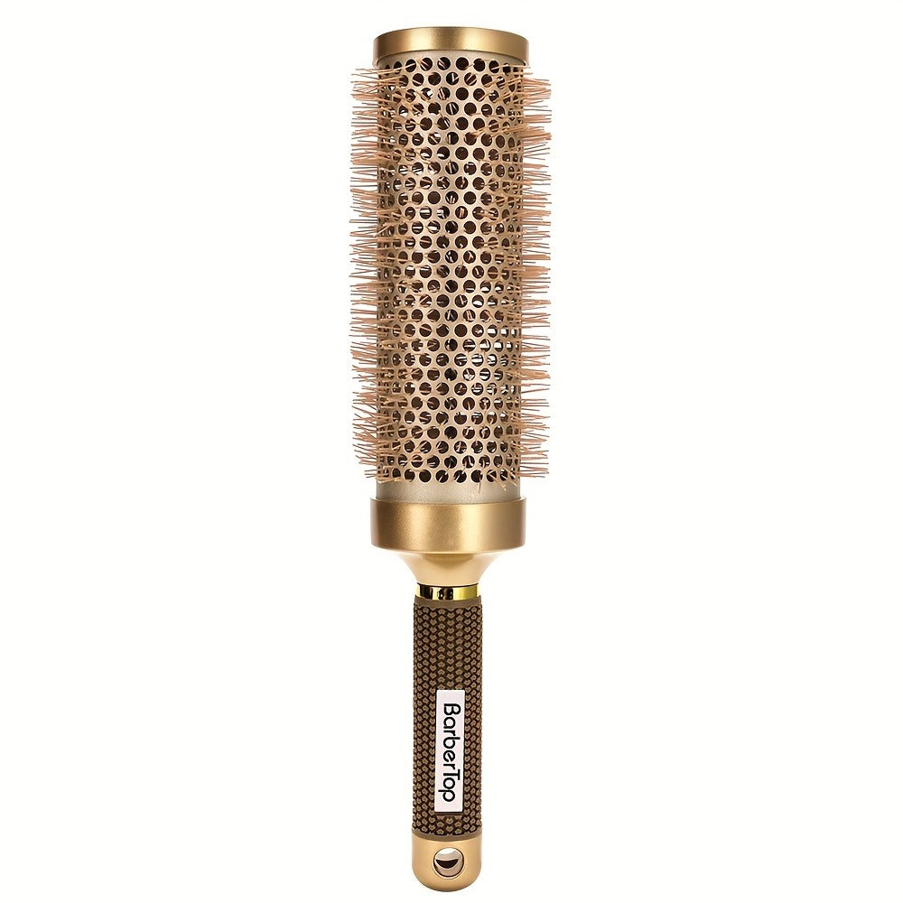 Round Hair Brush Nano Ceramic Ion, Heat Resistant Blowout Styling Roller Comb for Voluminous Bangs — image 4