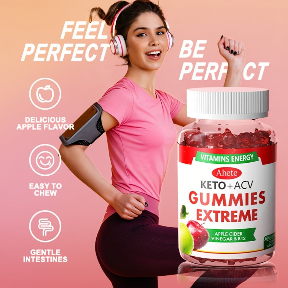 Apple Cider Vinegar Gummies Vegan Keto with Beet Juice & Vitamin B12 for Bath Time, Home Spa and Personal Care — image 7