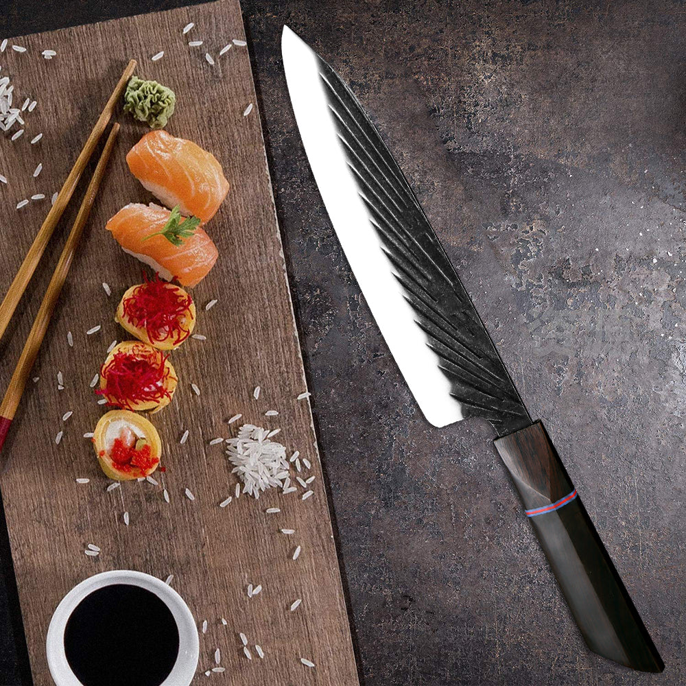 Japanese style cutting knife set