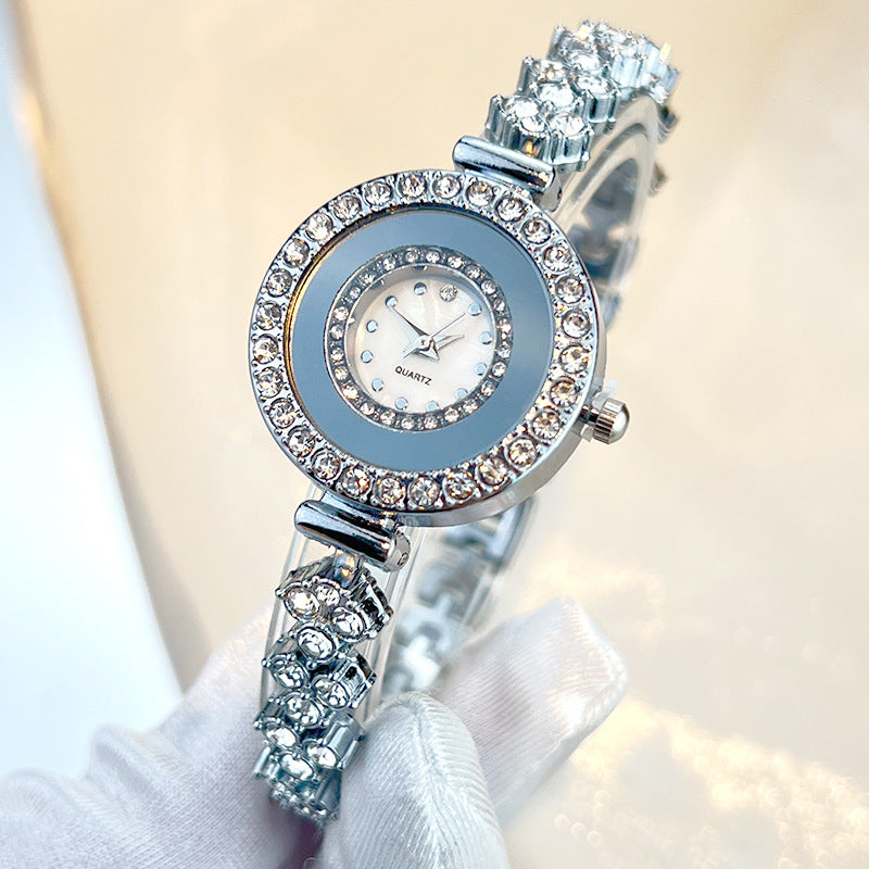 Diamond-encrusted GlaWatchss Rhinestone Women's Quartz
