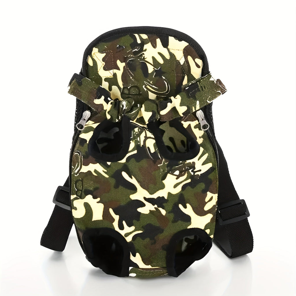 Front Chest Pet Carrier Backpack with Leg Openings, Adjustable Straps and 22 Color and Size Options — image 8