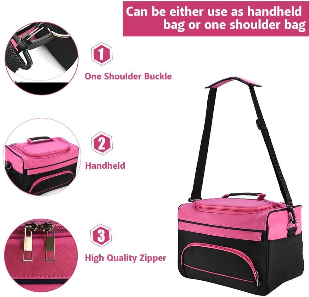 Hairdresser Tool Bag Multi-Functional Salon Styling Organizer for Professionals with Adjustable Strap Large Capacity Hair Mak