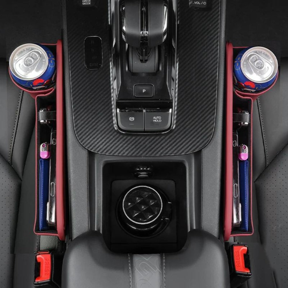 Seat-Gap Car Organizer with Cup Recess and Phone Storage in Four Color Pairs or Left-Side Black Pack — image 15