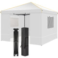 10x10ft Pop-Up Canopy Tent with Four Removable Sidewalls, Mesh Windows and Five Color Options — image 1