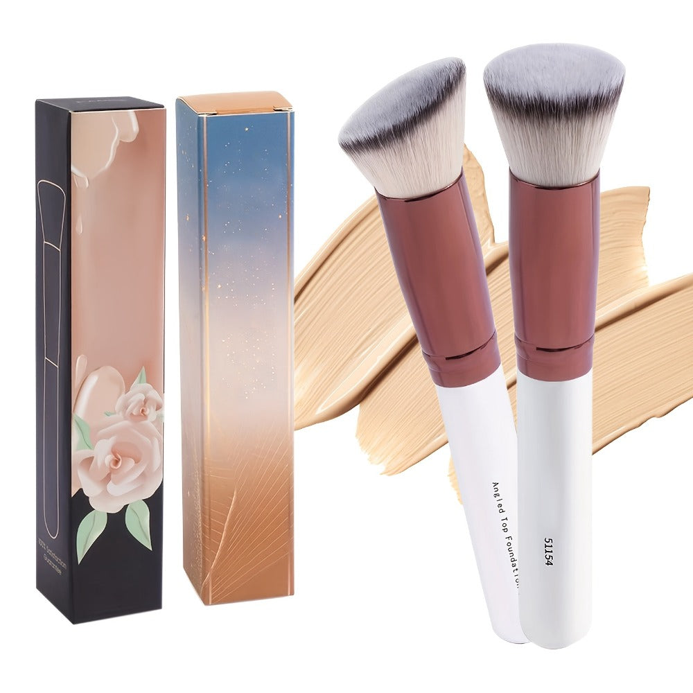 Makeup Brush Set, 30-Piece Nylon Bristle Collection with Alloy Handles, Face and Eye Brush Shapes and Storage Pouch — image 6