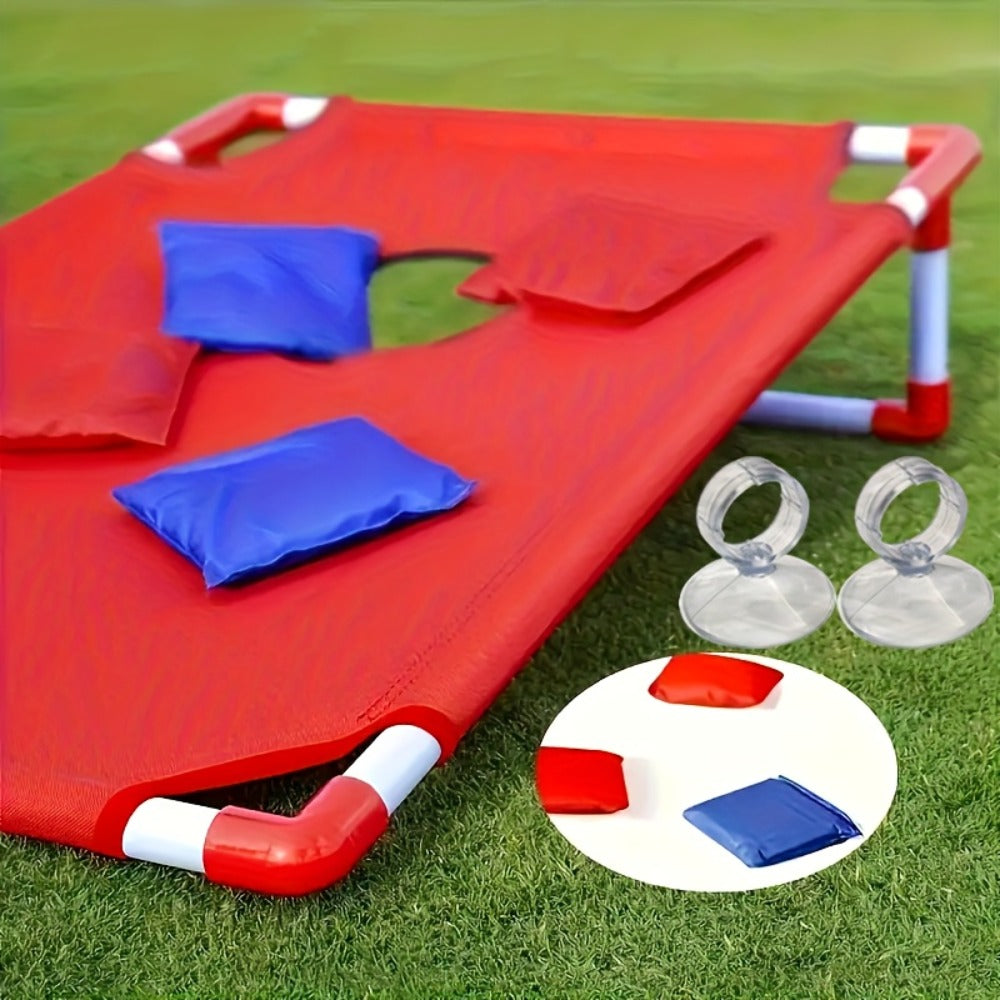 Portable Cornhole Bean Bag Toss Game Foldable Board 12 Bean Bags Storage Bag with the Listed Color, Size or Set Options for E