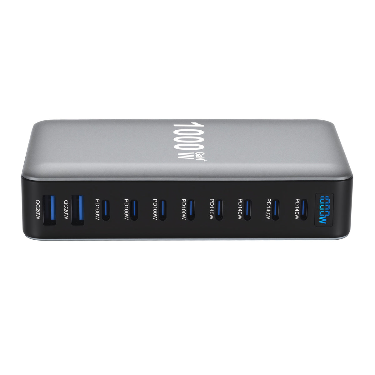 GaN Charging Station 1000W GaN3 10-Port USB-C Fast Charger for Laptops Tablets Smartphones for an Everyday Personal Care Rout