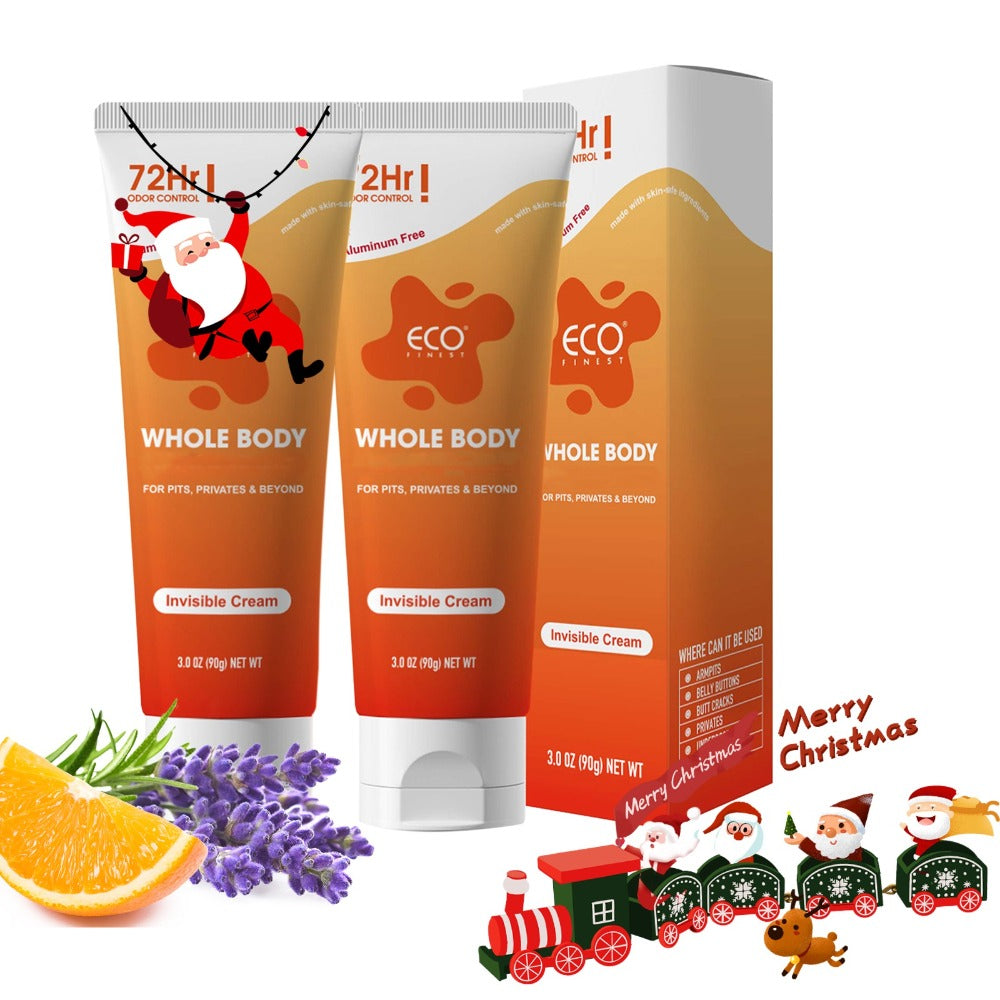 Natural Deodorant Cream 72-Hour Odor Protection – Aluminum-Free Body Deodorant with Lavender & Orange Scent | Long-Lasting Sk