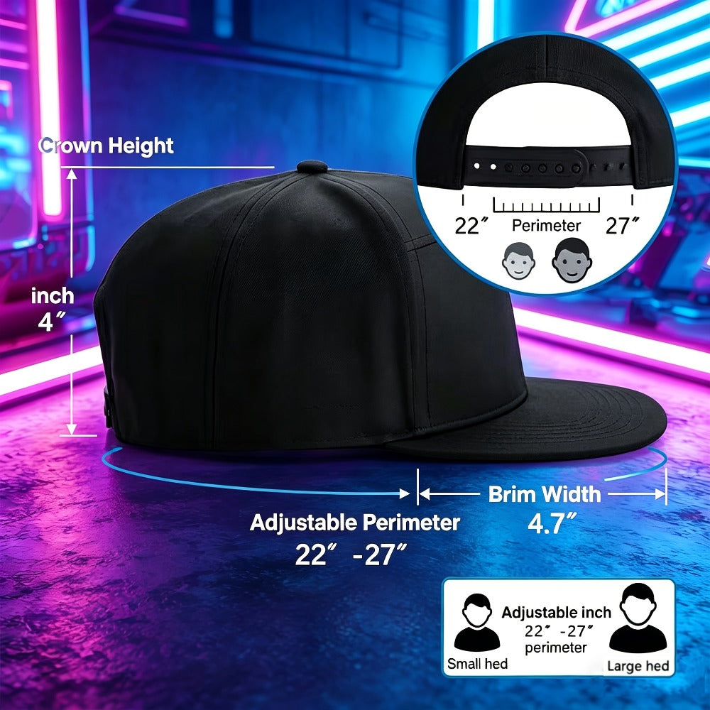 LED Party Hat App Controlled Programmable Light Up Hat, Custom Text Music Images for Rave Club Dance Halloween 4th of July Fe